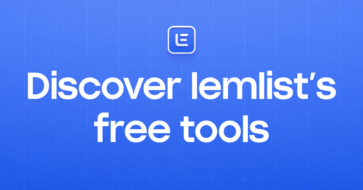 Free Outreach Tools: Email Finder, Cold Email Generator & ICP Creator,...